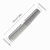 Professional Hair Combs Aviation Aluminum Metal Cutting Comb Hairdressing Comb
