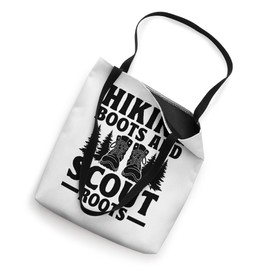 Hiking Boots And Scout Roots Camping Scouting Scouts Tote Bag
