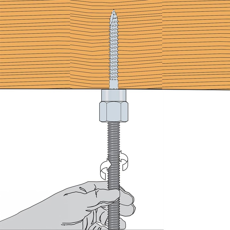 Simpson Strong-Tie RWV37212-3/8" Rod Hanger for Wood Vertical 5/16 x