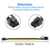 GINTOOYUN 2-Pack PCIE 6 Pin Male to 8 Pin (6+2)