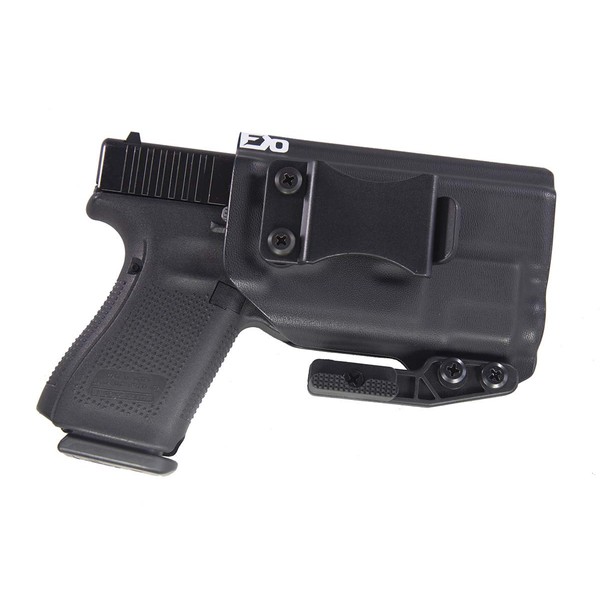 Fierce Defender IWB Kydex Holster Compatible with Glock 19 23 32 w/TLR7 The Paladin Series -Made in USA- GEN 5 Compatible (Black)