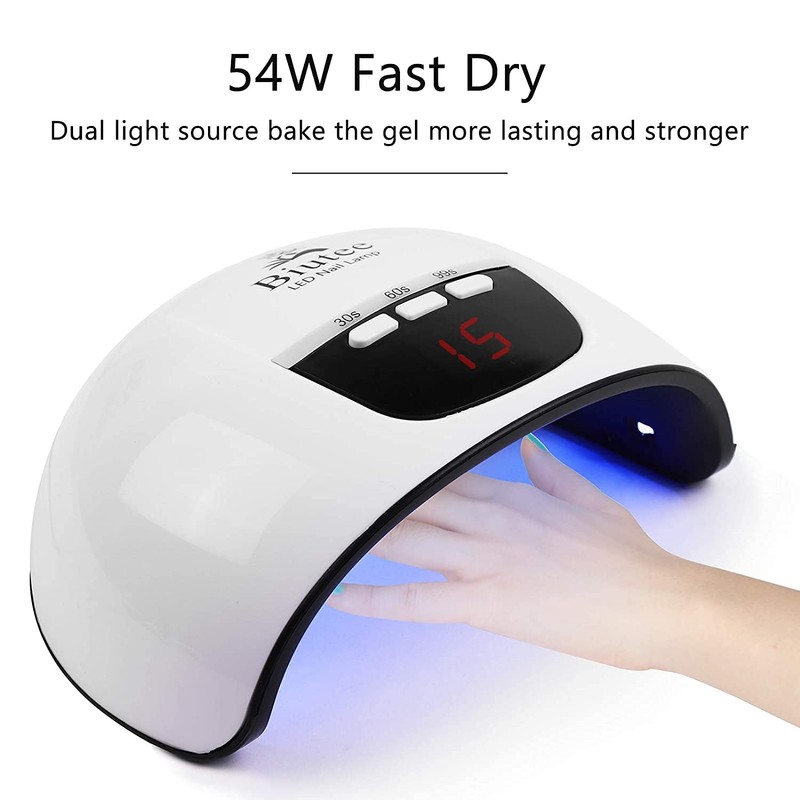 Biutee UV Light, LED Nail Dryer, 54W, Gel Nails, LED