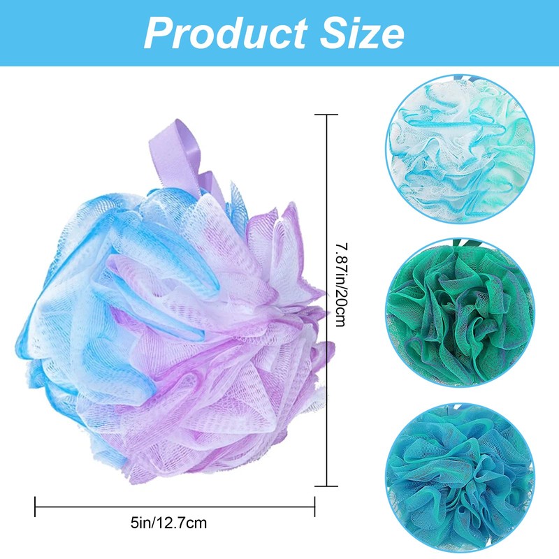 Body Scrubber Sponge, Loofah Bath Sponge, Wash Sponge for Body