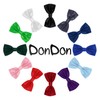 DonDon Elegant Bow Tie with Clip, Ready Tied, Adjustable and