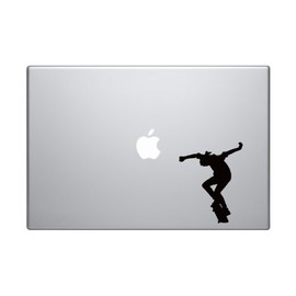 Skateboard Trick #4 Vinyl Decal Sticker – Flatland Ollie Jump Design – 5-Inch Black Sticker for Cars, Laptops, and Skateboards – Durable and Easy to Apply