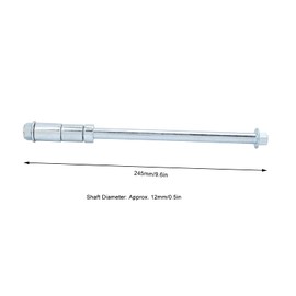 Aramox Alloy Front Rear Axle, 245 mm Front Rear Axle with 3 Spacers Suitable for Pit Pro Trail Dirt Bike, Default
