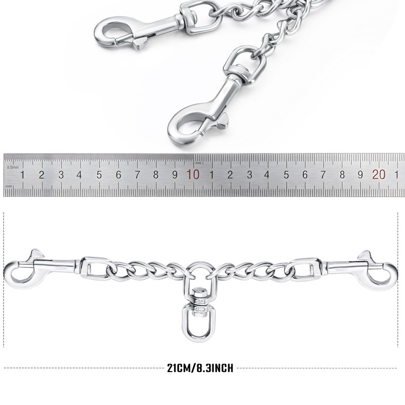 JIPIMON Prong Collar Safety Clip Stainless Steel Dog Safety Clip,