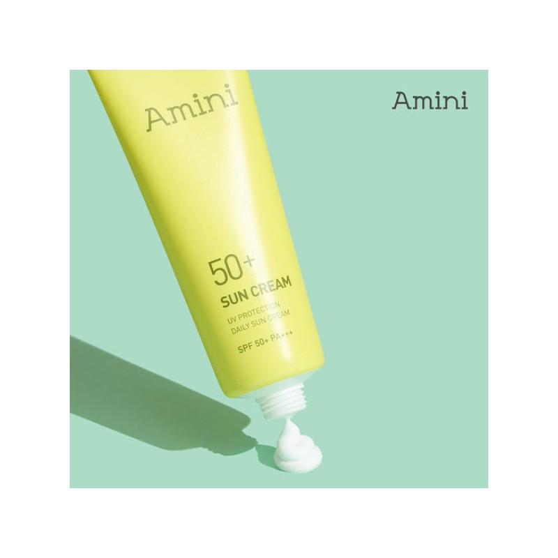 Amini 아미니 데일리 저자극 수분 콜라겐 선크림 50ml(SPF50+) Amini Daily