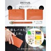REOLF Pass Case, Commuter Holder, Men's Genuine Leather, Nappa Leather,
