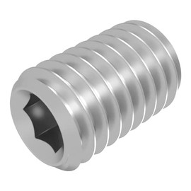 SECCARO 20 Pcs M4 x 6mm Round Point Set Screw V2A VA A2 Stainless Steel DIN 916 / ISO 4029 Hex Socket