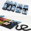 Misgirlot Pencil Roll Wrap,Drawing Coloring Canvas Pencil Roll 36/48/72 Slots