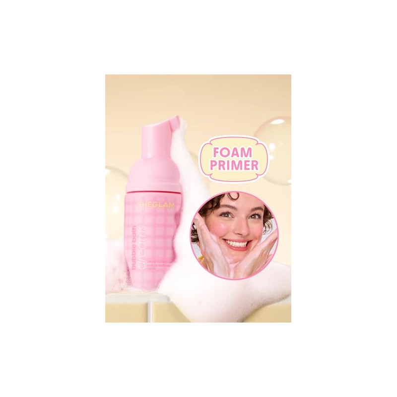 SHEGLAM Dream Foam Cloud Primer, Prebase Hidratante De Larga Duración