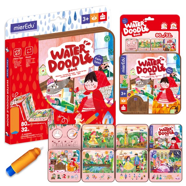 mierEdu Magic Water Colouring Book - Magic Colouring Book for