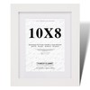 Fabian Clarke London® 10x8 Modern White Wooden Picture Photo Frame
