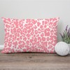 PrintingCo Throw Pillow Cover Pink Cheetah Leopard Print Lumbar Pillow