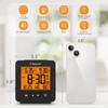 Geevon Small Digital Atomic Alarm Clock for Bedroom, Travel Table