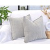 Black and White Sofa Pillow Covers 18x18 Pack of 2