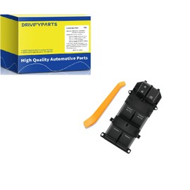 DRIVIFYPARTS Master Power Window Switch Left Driver Side Compatible with 2008-2012 Honda Accord EX EXL 2.4L 3.5L with Double Auto Button,35750-TA0-A31, 35750-TA0-A32