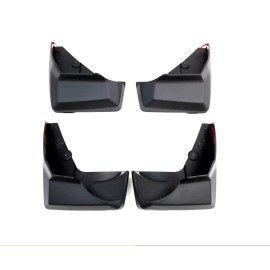 General Motors 2017-2023 GMC Acadia Front & Rear Molded Splash Guard Pkg Black **Use W/O Steps*