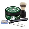 Barberlife Jabon Afeitar, Portanavaja, Brocha, Navajas, Barberlife