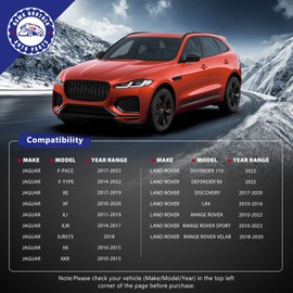 HAWK BROTHER High Pressure Fuel Pump Compatible with 2010-2022 JAGUAR XE XF XJ XJR XJR575 XK XKR F-TYPE F-PACE & LAND ROVER DEFENDER 110 90 DISCOVERY LR4 RANGE ROVER RANGE ROVER SPORT & VELAR