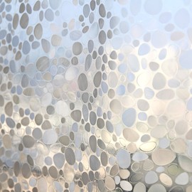 AooHome 72 Wx66 L inch Bathroom Curtain, 3D Stone Shorter Shower Liner with Bottom Magnets, Water Repellent, Semi Transparent