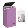 SOLEDI Laundry Hamper with Lid 100L Large & Tall Collapsible