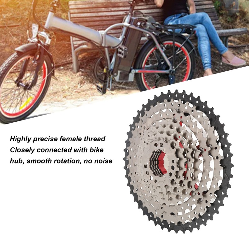 9 Speed Bike Cassette Aluminum Alloy 12 to 46T Precise