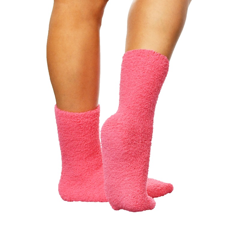 ARAD Premium Soft Warm Microfiber Fuzzy Socks, Pink