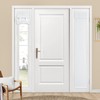 HOMEIDEAS Blackout Linen Sidelight Curtains for Front Door, Side Door