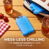 LIOOBO Blue Ice Packs for Coolers: 8PCS Reusable Ice Blocks