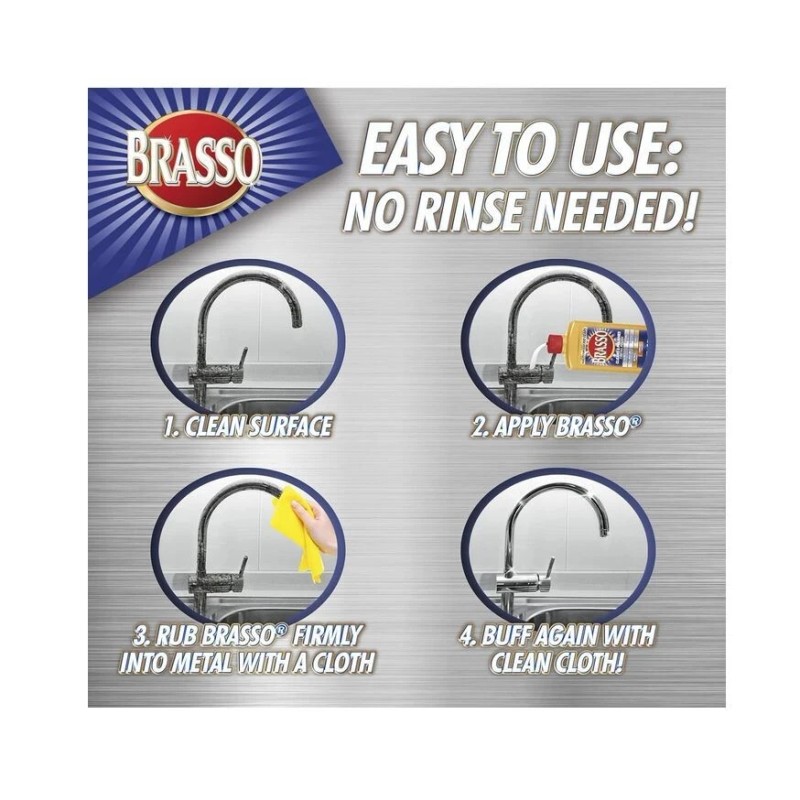 Brasso-2660089334 Multi-Purpose Metal Polish, 8 FL Oz (Pack of 1)