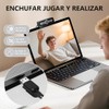 Full HD 1080P cámara web para computadora portátil con micrófono,