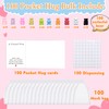 YOJO 100 Sets Pocket Hug Token Bulk, Gummy Bear Charms