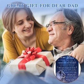 CAPRIFIC Gifts for Dad Birthday Gifts for Dad Presents for Dad on Christmas Father's Day to My Dad Blanket from Daughter(50 * 60in)