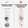 MVISUAL Dry Erase Magnetic Labels Large 12"x 4", Big Magnetic