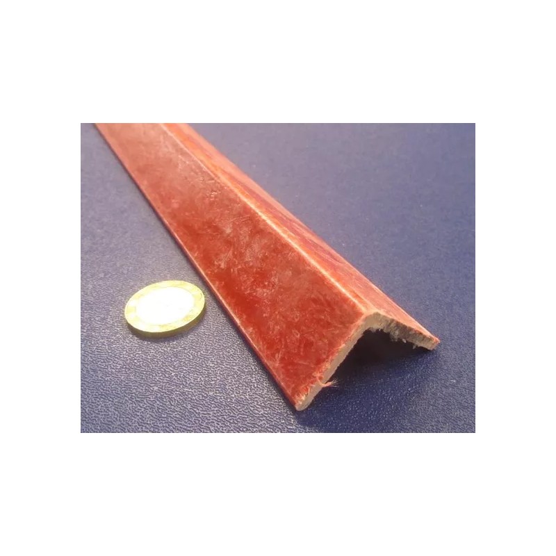 Rochling Unequal Fiberglass 90º Angles, GPO3 Red 1/8" Thick x