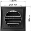 Vent Systems Diameter 100 mm - 148 x 153 mm,