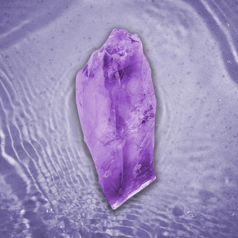 Detox Healing Crystal + 25 Guide Cards - Amethyst Crystal