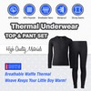 Only Boys’ Thermal Underwear Set – 2 Piece Waffle Knit