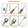 REETAI-FOUR 6Pcs SDS Plus Concrete Hole Saw Kit, 40 65