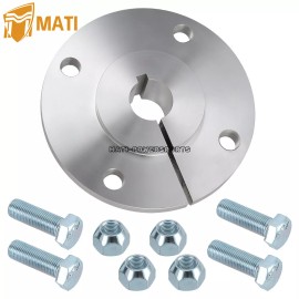 M MATI 1" Rear Axle Aluminum Wheel Hub Silver For Go Kart Golf Off Road Cart 4 x 4