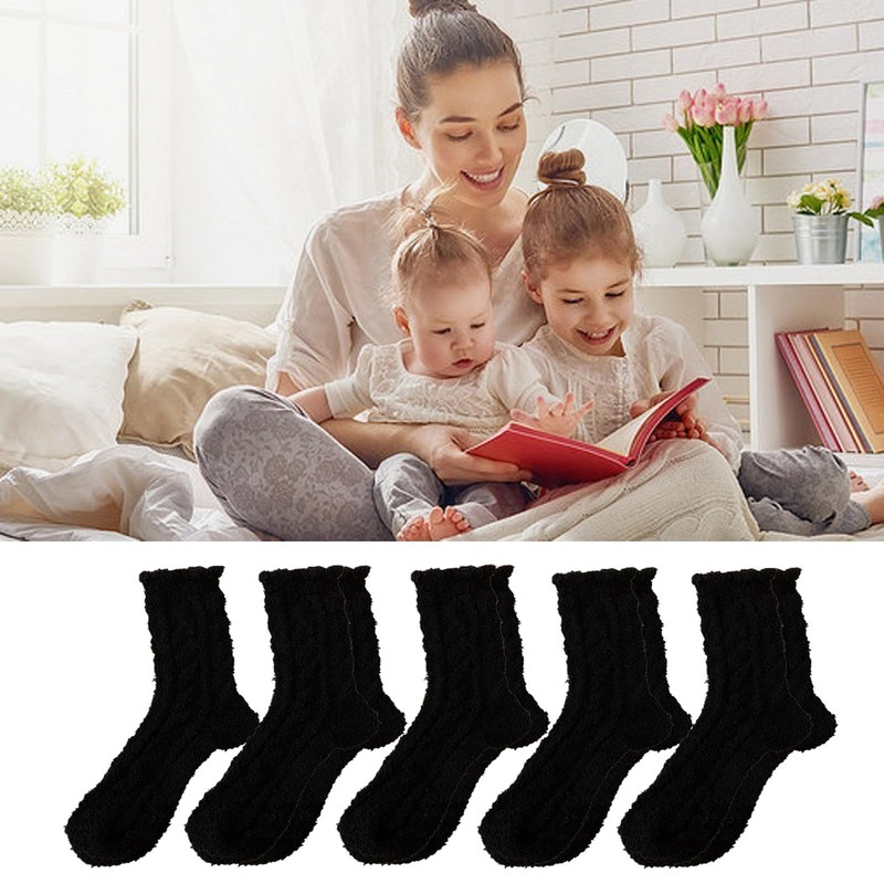 5 Pairs Fluffy Socks Black Fluffy Socks Fuzzy Socks Men