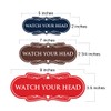 Signs ByLITA Designer Watch Your Head Sign - Easy Installation