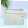 LABRIMP Flamingo Fabric Storage Bins with Handles Foldable Organizer for