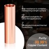 99.99% Pure Copper Foil for Crafts, 0.004''x4''x79''(0.1MM x 0.1M x