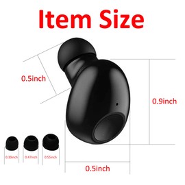 NVAHVA Single Bluetooth Earpiece10 Hrs Playtime,Wireless Headphone, Mini Bluetooth Headset Hands-Free Car Earphone,Cell PhoneV5.0 Bluetooth Earbud for Smart Phones PC TV Audiobook (black)