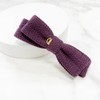 Burnaby deep purple knit ribbon hairpin 10cm / 버나비 딥