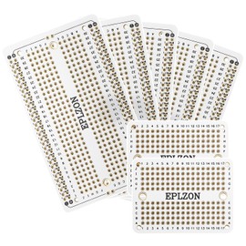 EPLZON Prototype Board Solderable Breadboard Double-Sided PCB Circuit Board for Welding Arduino, DIY Electronic Items (5 Pieces + 2 Pieces, White)