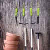 Relaxdays Garden tool set, 4 pieces, flower trowel, small rake,